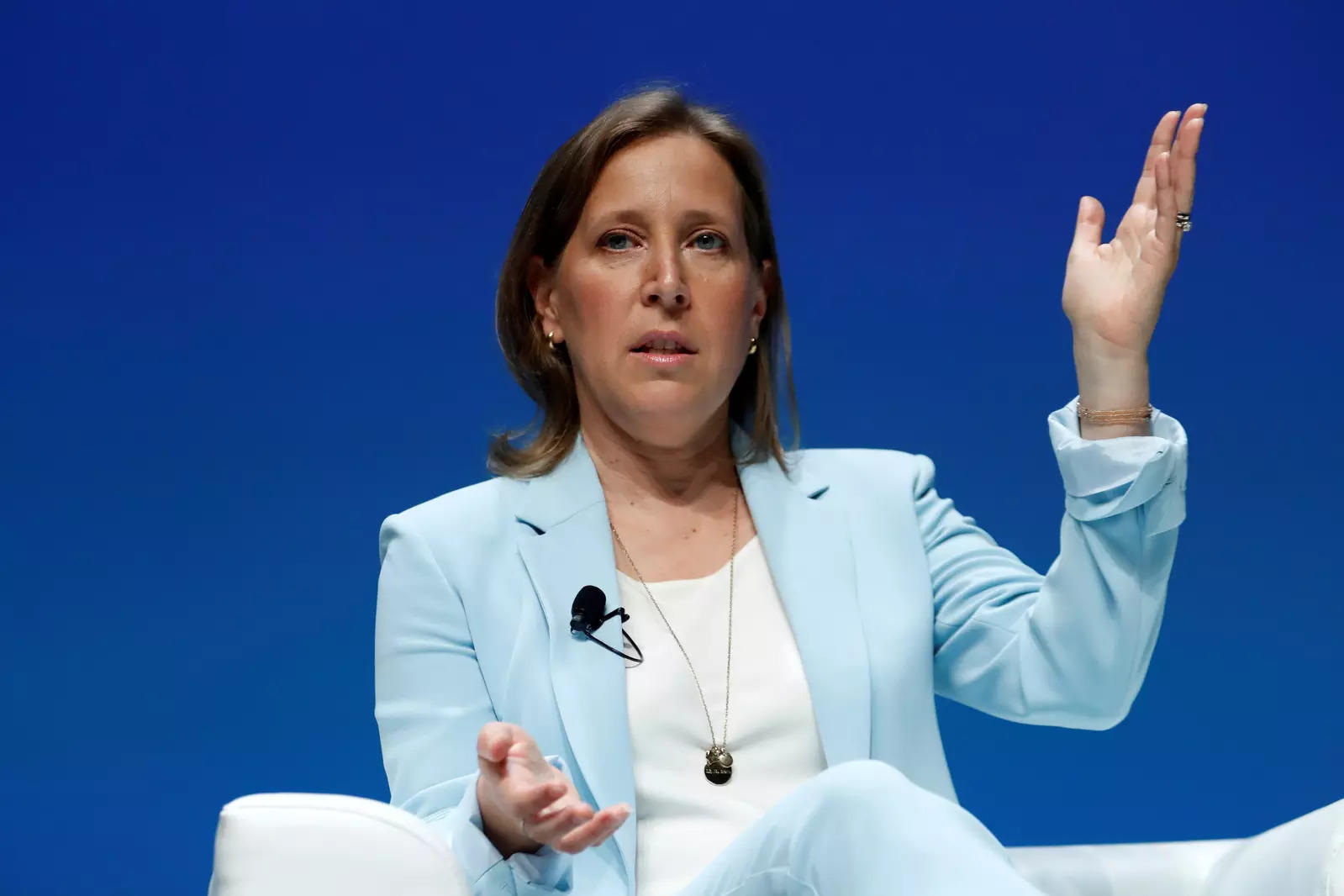 FILE PHOTO: YouTube CEO Susan Wojcicki attends a conference at the Cannes Lions